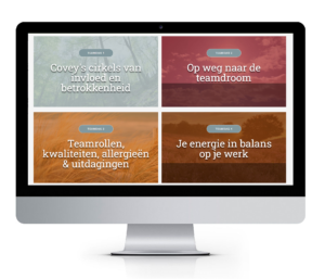 Website design voor teambuilding en teamuitjes