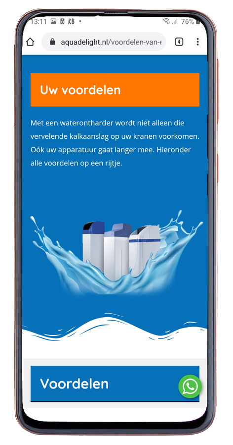 Website voor waterontharders