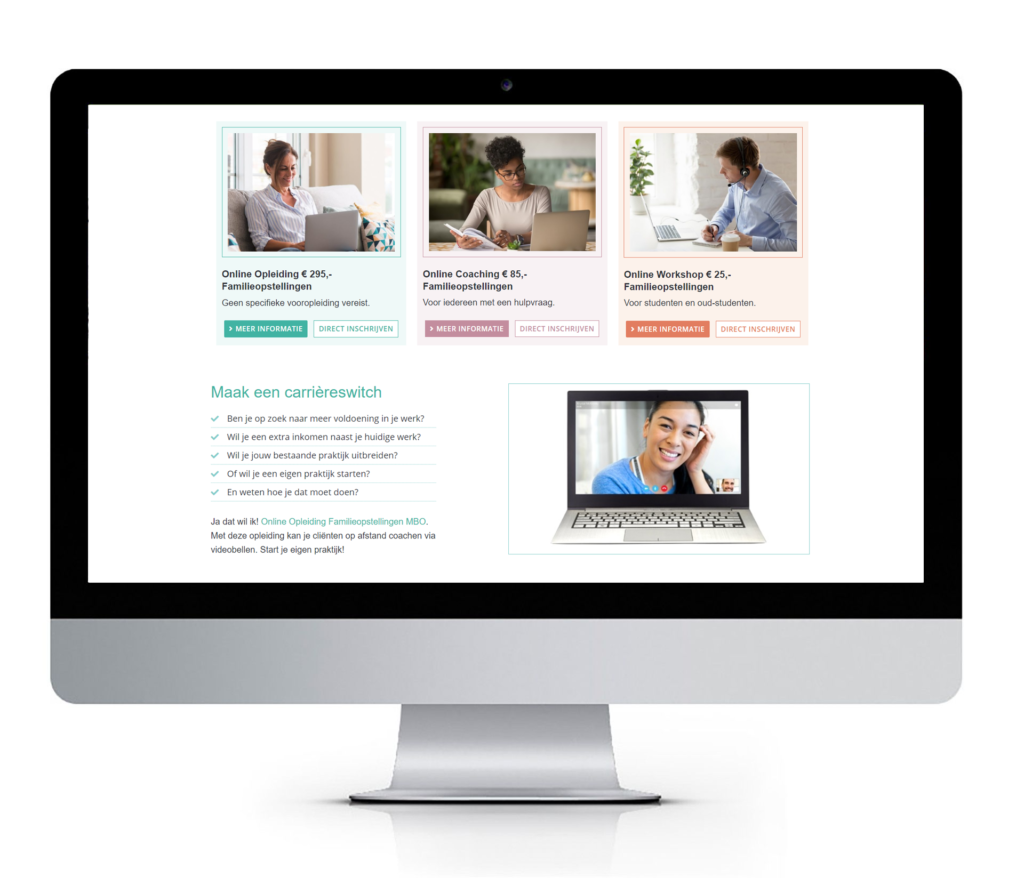 responsive webdesign voor coaching