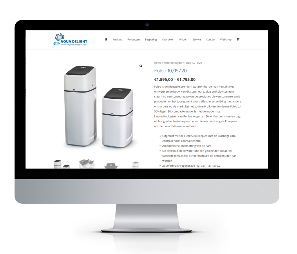 Responsive webshop in WordPress