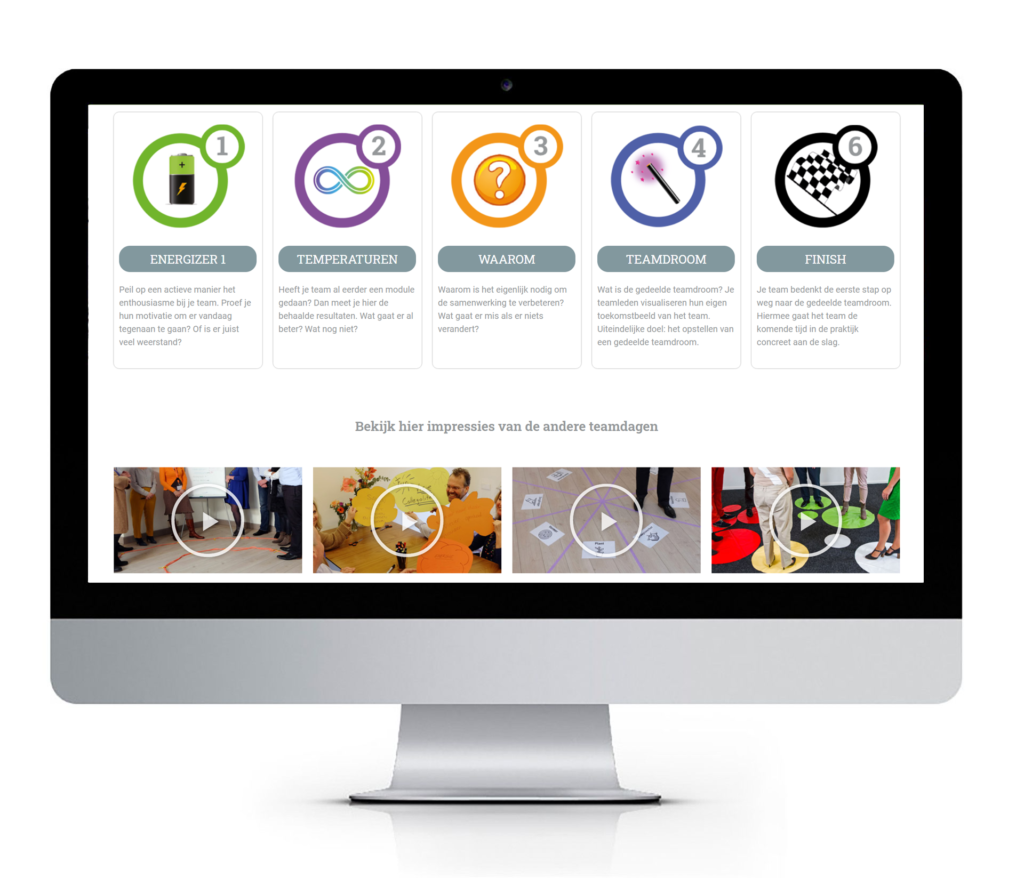 responsive website ontwerp voor coaching en teambuilding