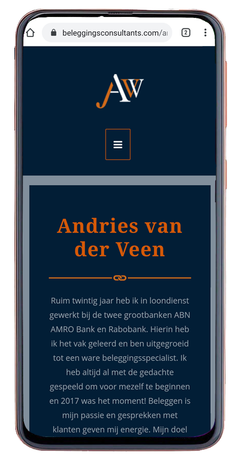 responsive zakelijke website