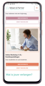 webontwerp voor online cursus familieopstellingen