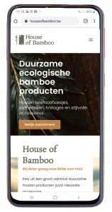 Responsive webshop house of bamboo