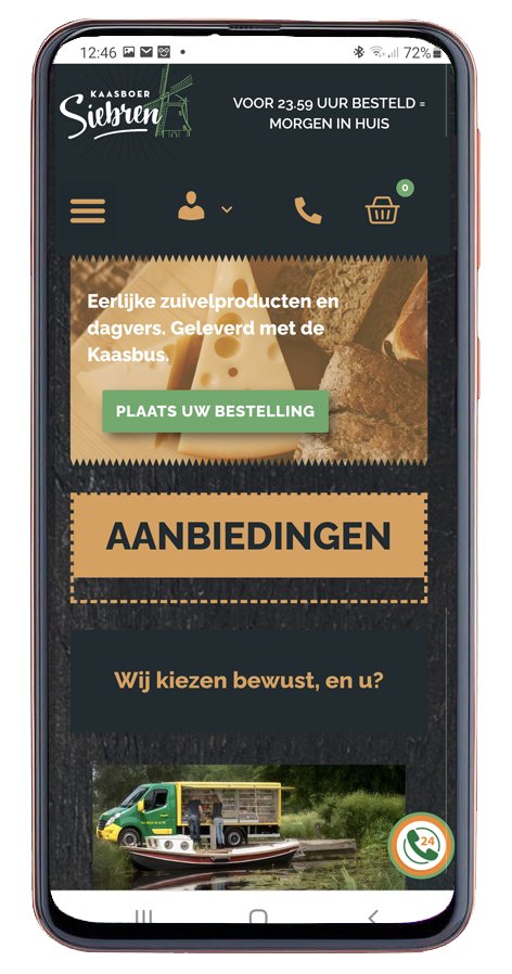 kaasboer siebren webshop responsive design